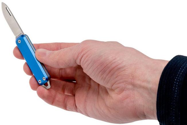 Image for The James Brand Elko, cerulean blue + satin pocket knife