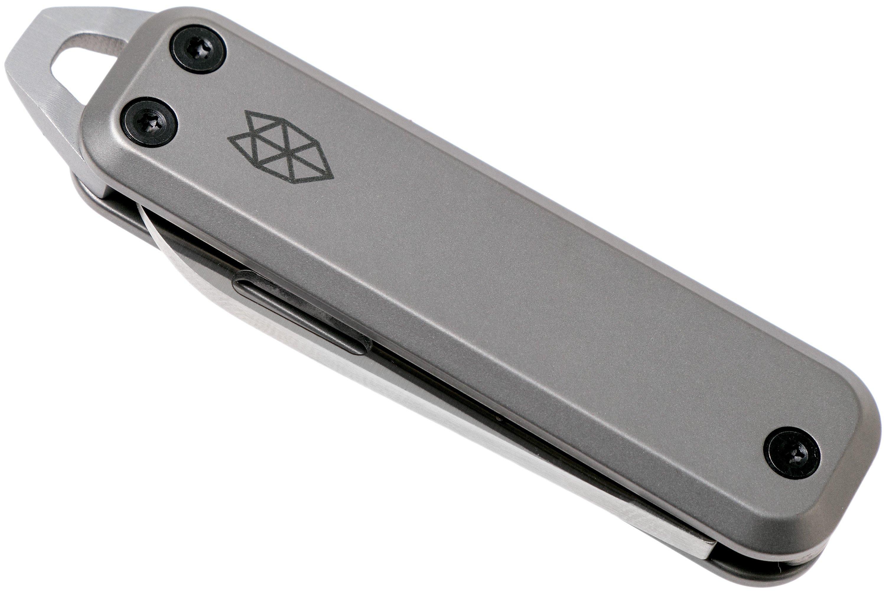 The James Brand Elko, titanium + satin pocket knife Advantageously