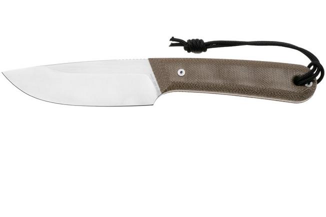 Image for The James Brand The Hell Gap stainless + od green micarta fixed knife