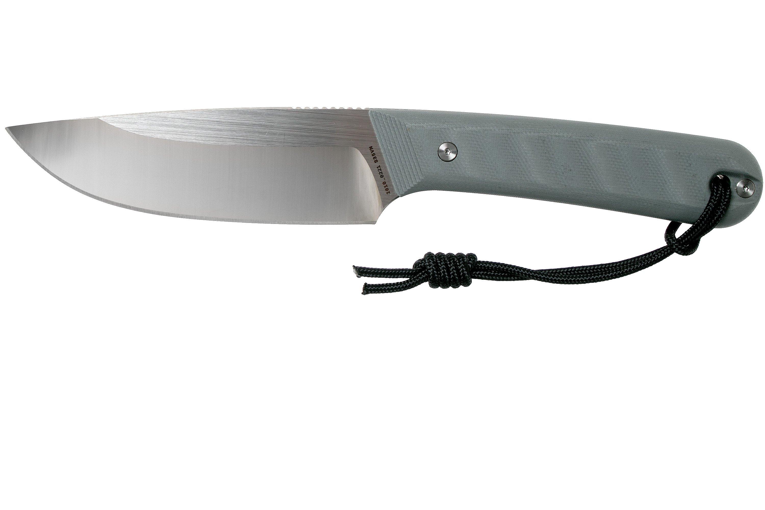 The James Brand The Hell Gap stainless + primer grey G10 fixed knife