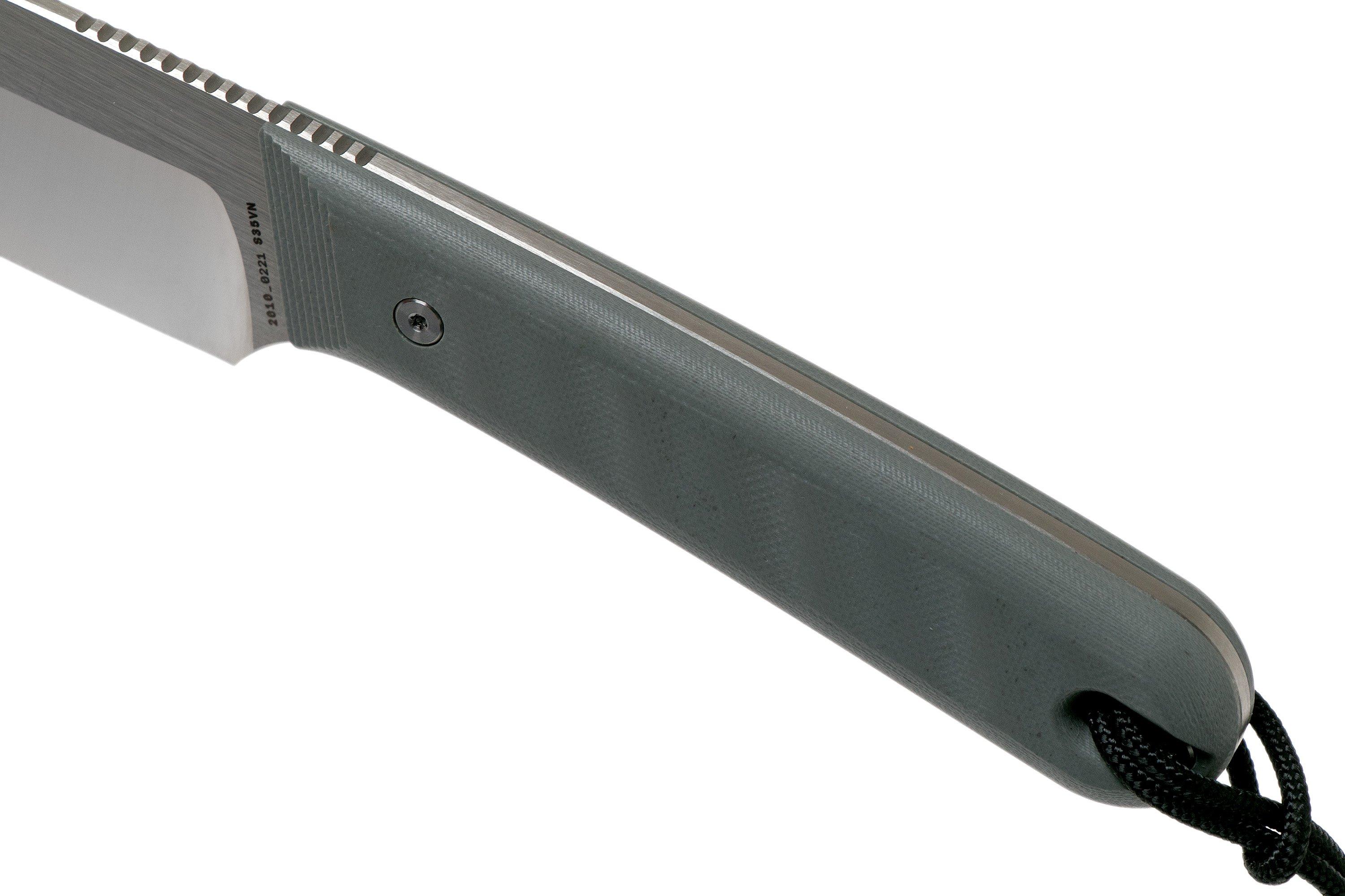 The James Brand The Hell Gap stainless + primer grey G10 fixed knife