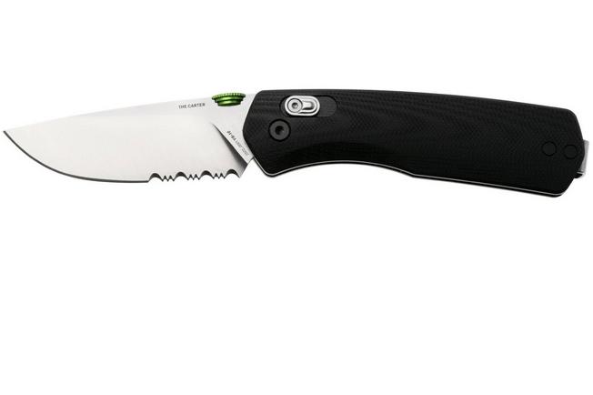 Afbeelding voor The James Brand The Carter 108114-01 Serrated VG10, Black G10, zakmes