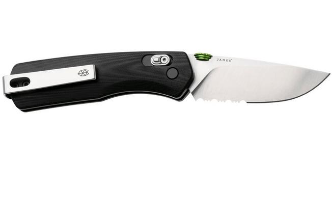 Afbeelding voor The James Brand The Carter 108114-01 Serrated VG10, Black G10, zakmes
