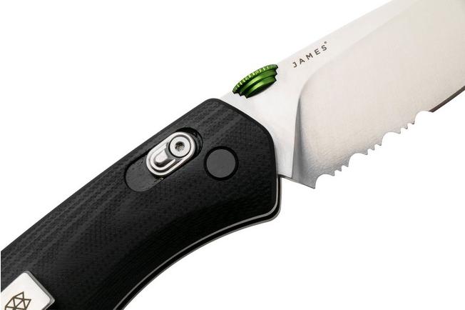 Afbeelding voor The James Brand The Carter 108114-01 Serrated VG10, Black G10, zakmes