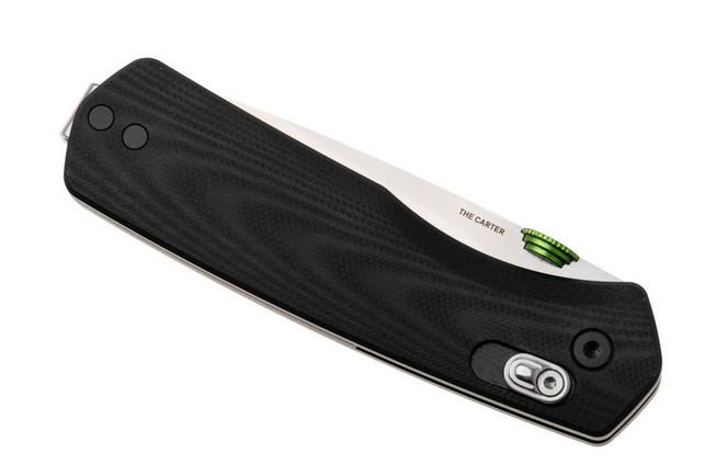 Afbeelding voor The James Brand The Carter 108114-01 Serrated VG10, Black G10, zakmes