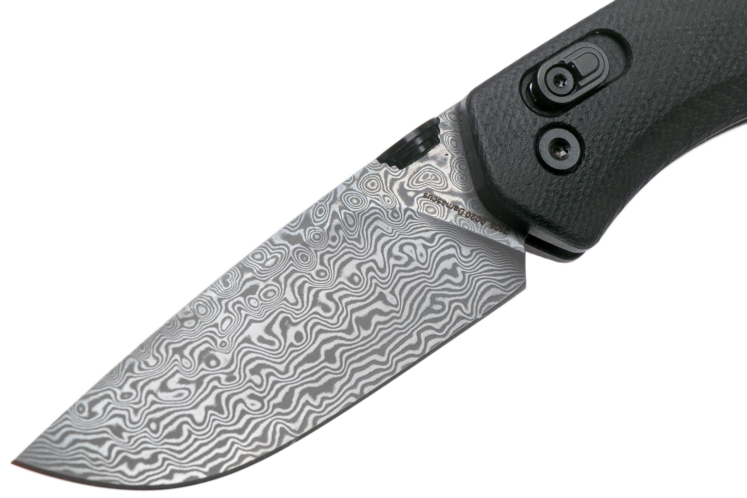 The James Brand The Carter, black G10, Damascus pocket knife KN10814700 Advantageously