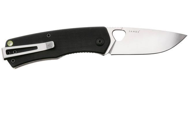 Afbeelding voor The James Brand The Folsom KN112114-00 Satin VG-10, Black G10, zakmes