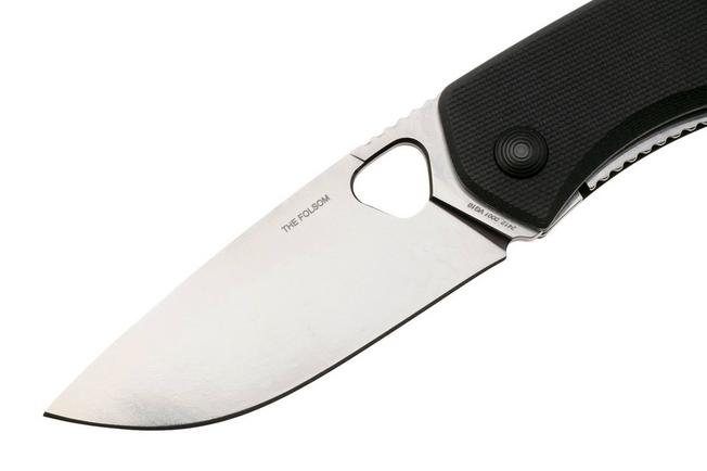 Afbeelding voor The James Brand The Folsom KN112114-00 Satin VG-10, Black G10, zakmes
