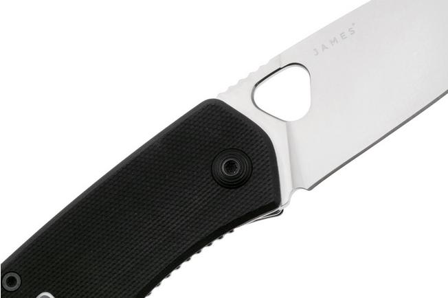 Afbeelding voor The James Brand The Folsom KN112114-00 Satin VG-10, Black G10, zakmes