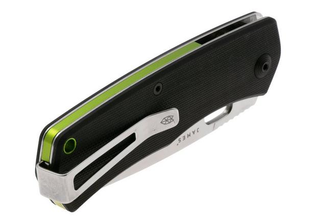Afbeelding voor The James Brand The Folsom KN112114-00 Satin VG-10, Black G10, zakmes