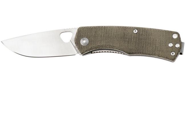 Image for The James Brand Folsom KN102127-00 od green micarta + satin pocket knife