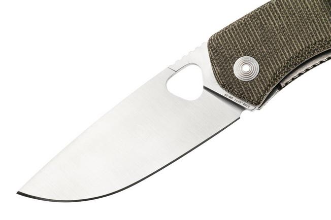 Image for The James Brand Folsom KN102127-00 od green micarta + satin pocket knife