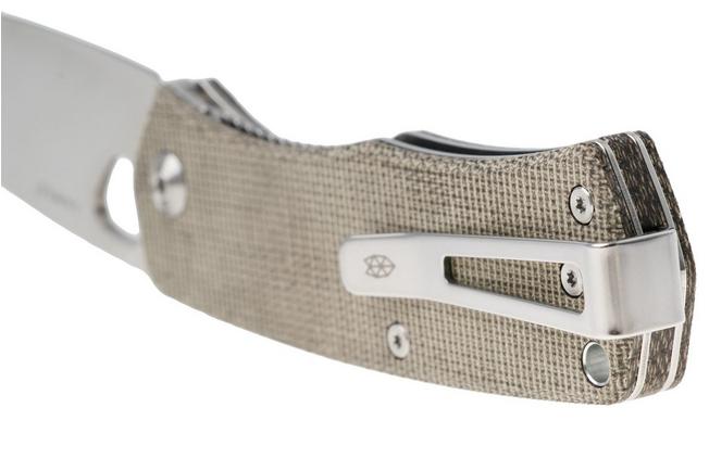 Image for The James Brand Folsom KN102127-00 od green micarta + satin pocket knife