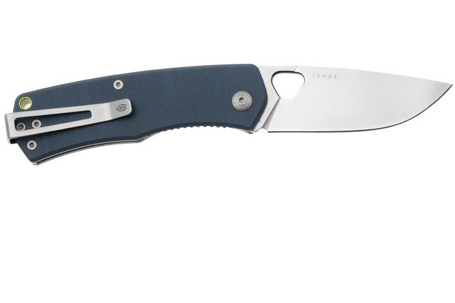 Afbeelding voor The James Brand The Folsom KN112254-00 Stonewashed VG-10, Tidal Blue G10, zakmes