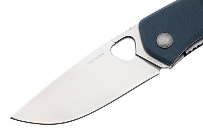 Afbeelding voor The James Brand The Folsom KN112254-00 Stonewashed VG-10, Tidal Blue G10, zakmes