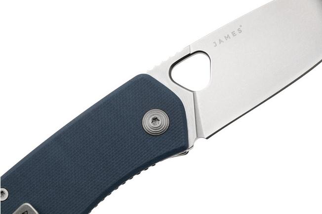 Afbeelding voor The James Brand The Folsom KN112254-00 Stonewashed VG-10, Tidal Blue G10, zakmes