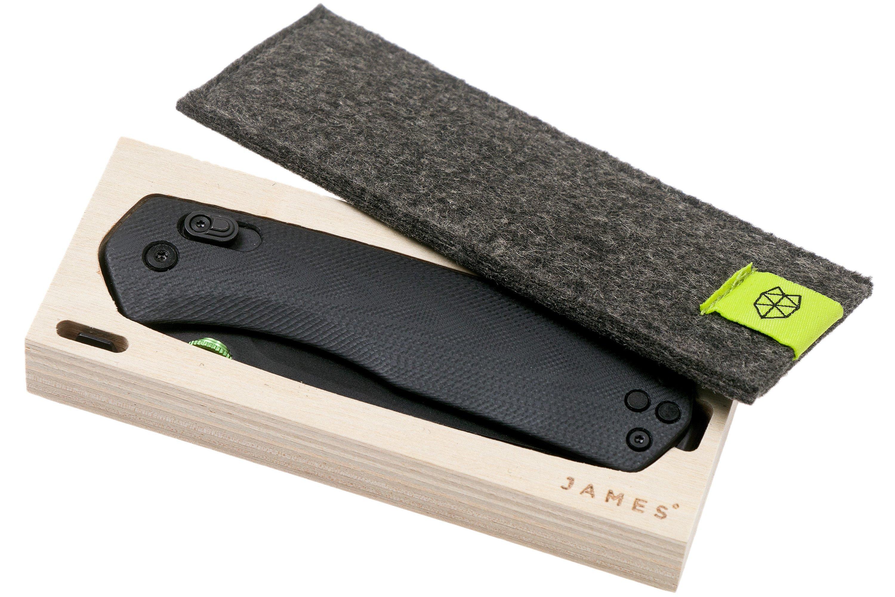 The James Brand The Carter XL, Black G10, Black pocket knife JAKN11611300 Advantageously