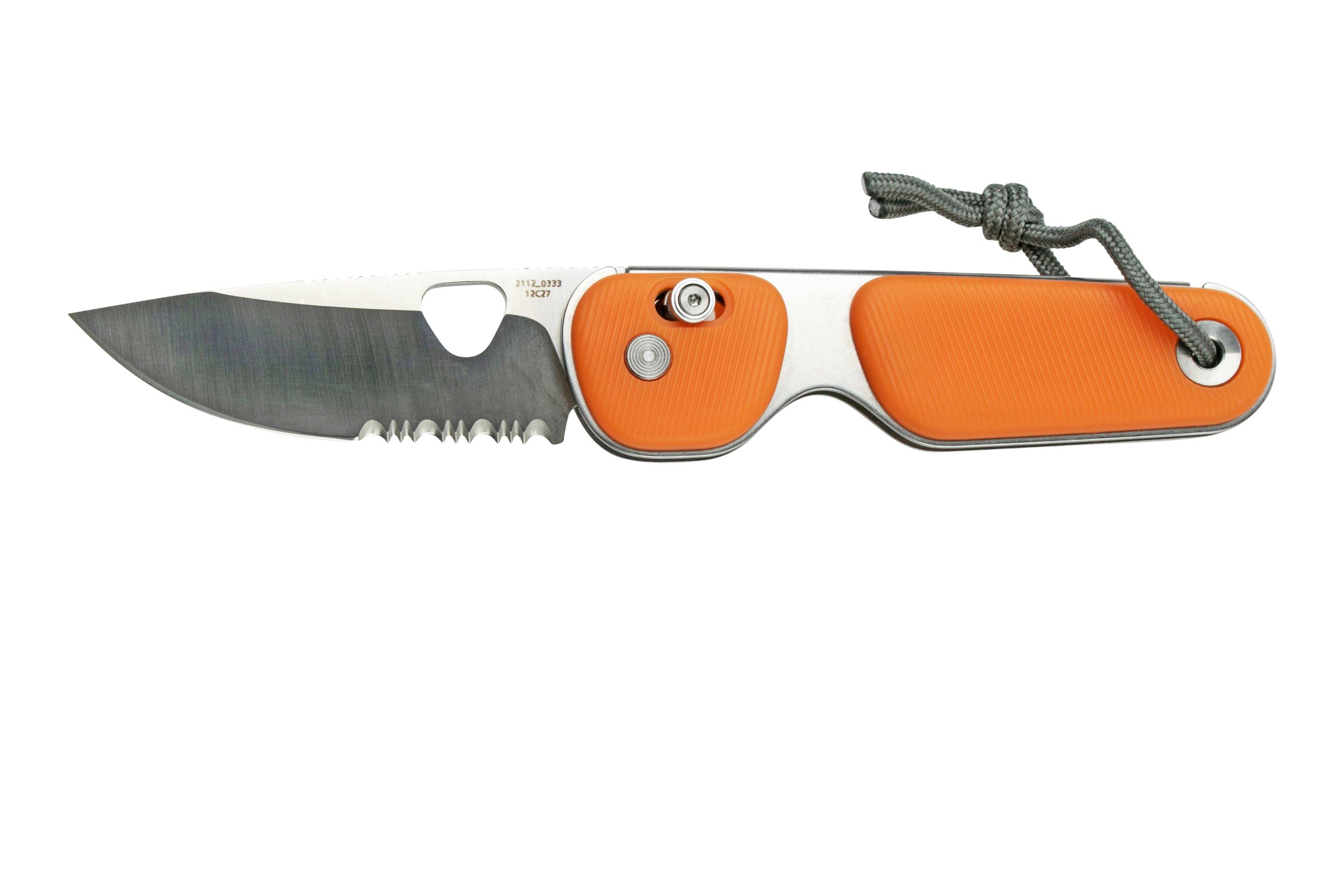 The James Brand The Redstone Tangerine, Stainless Serrated