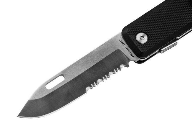 The James Brand The Ellis Scissors Serrated Black G10 Stainless KN119101-01  pocket knife