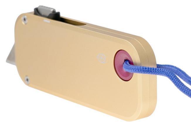 Afbeelding voor The James Brand The Palmer, Buttermilk + Raspberry Aluminum, Purple Lanyard  KN121272-00, utility mes 