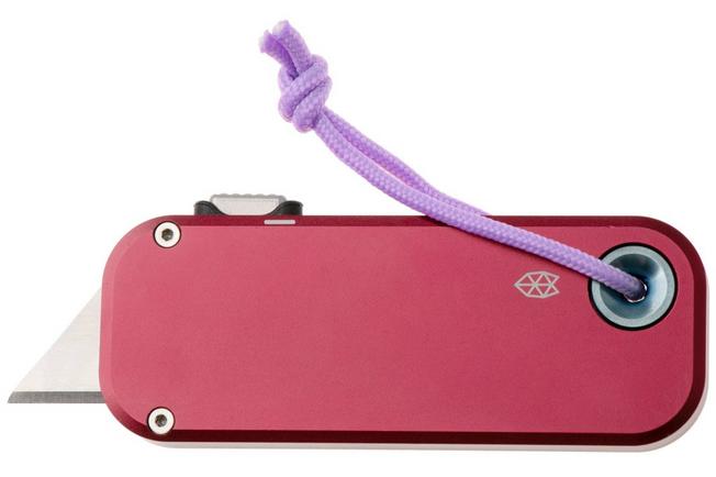 Afbeelding voor The James Brand The Palmer, Mulberry + Deep Blue Aluminum, Purple Lanyard KN121273-00, utility mes