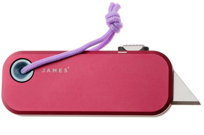 Afbeelding voor The James Brand The Palmer, Mulberry + Deep Blue Aluminum, Purple Lanyard KN121273-00, utility mes
