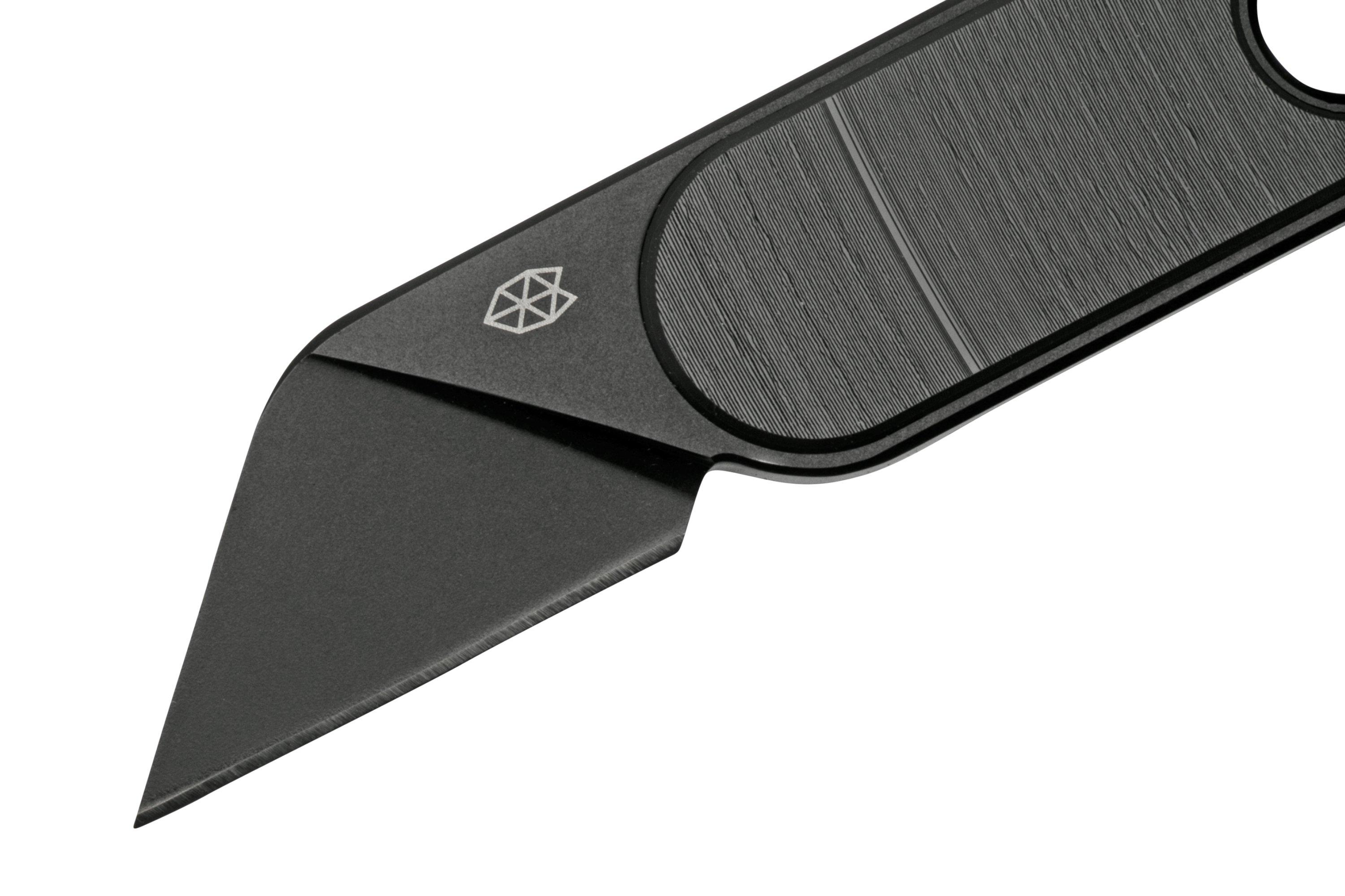 The James Brand The Abbey Black DLC, Black Vinyl fixed knife