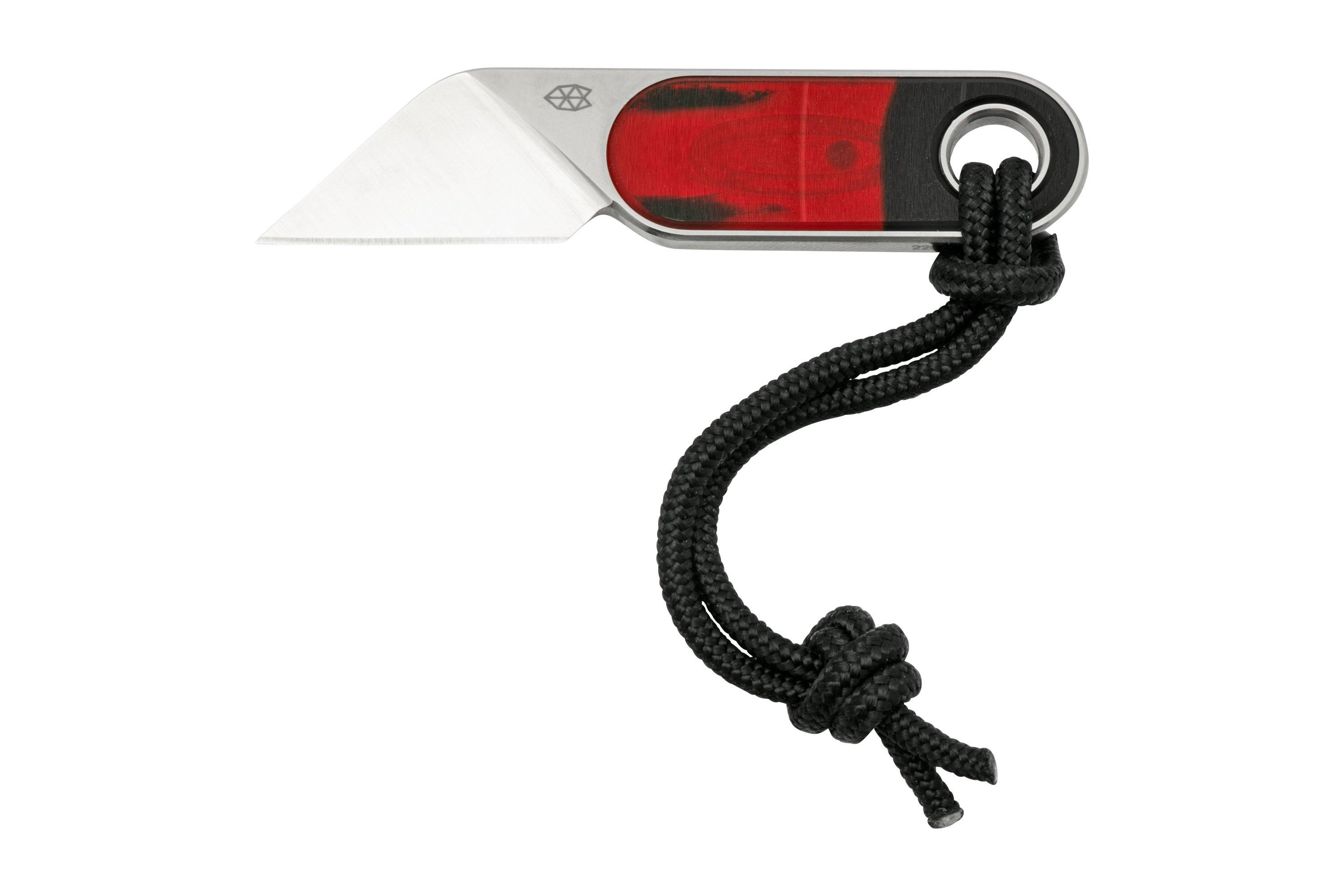 The James Brand The Abbey TieDye Vinyl, Satin fixed knife