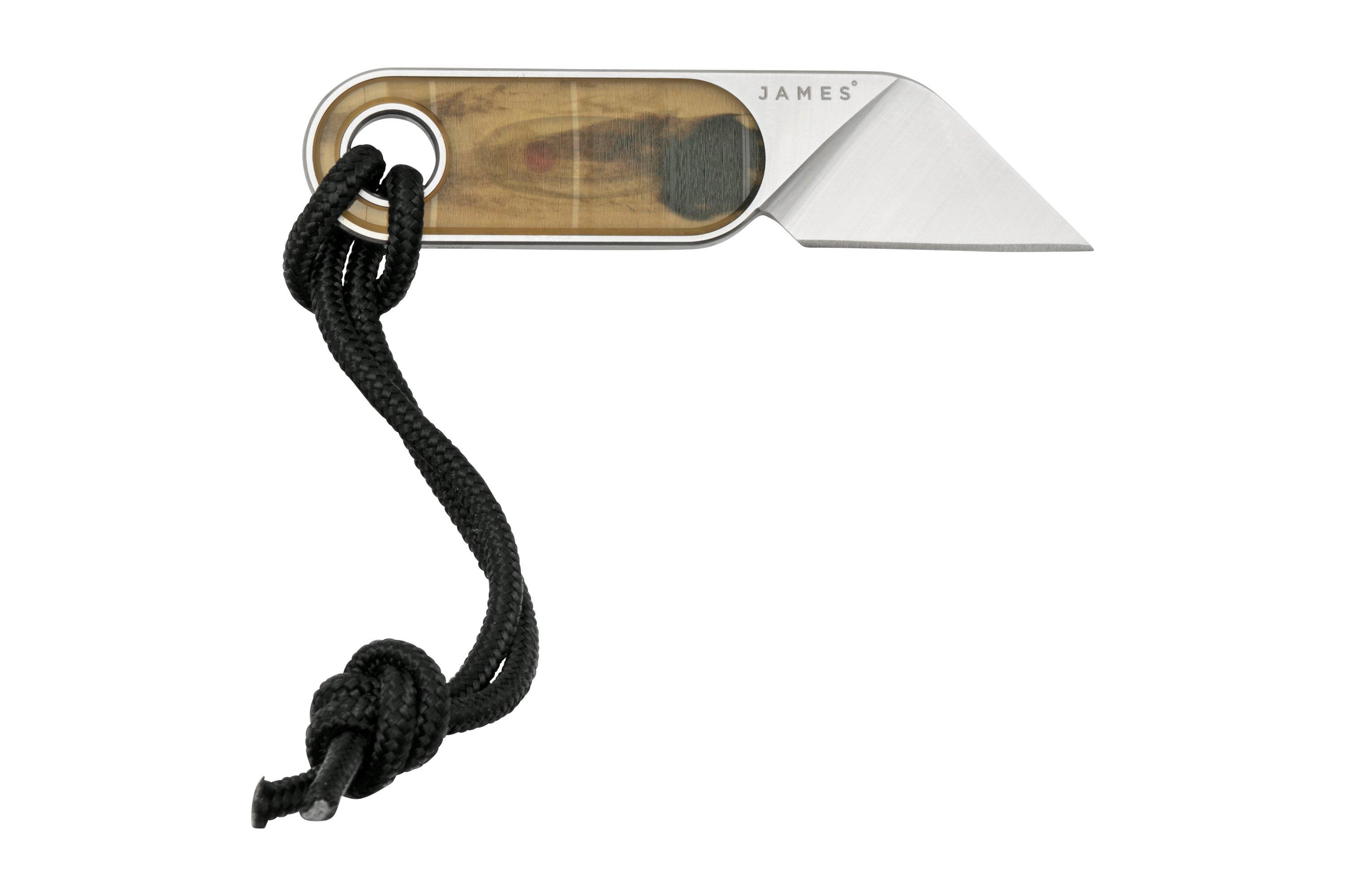 The James Brand The Abbey TieDye Vinyl, Satin fixed knife