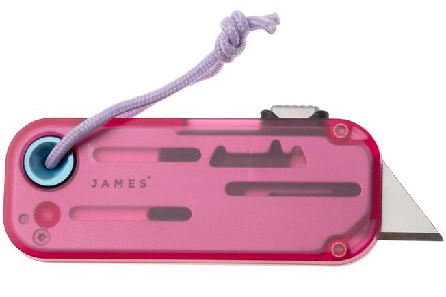 Afbeelding voor The James Brand The Palmer Clear, Mulberry + Deep Blue, Purple Lanyard KN126273-00, utility mes