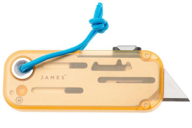 Afbeelding voor The James Brand The Palmer Clear, Olive Stone + Stainless, Blue Lanyard KN126274-00, utility mes 