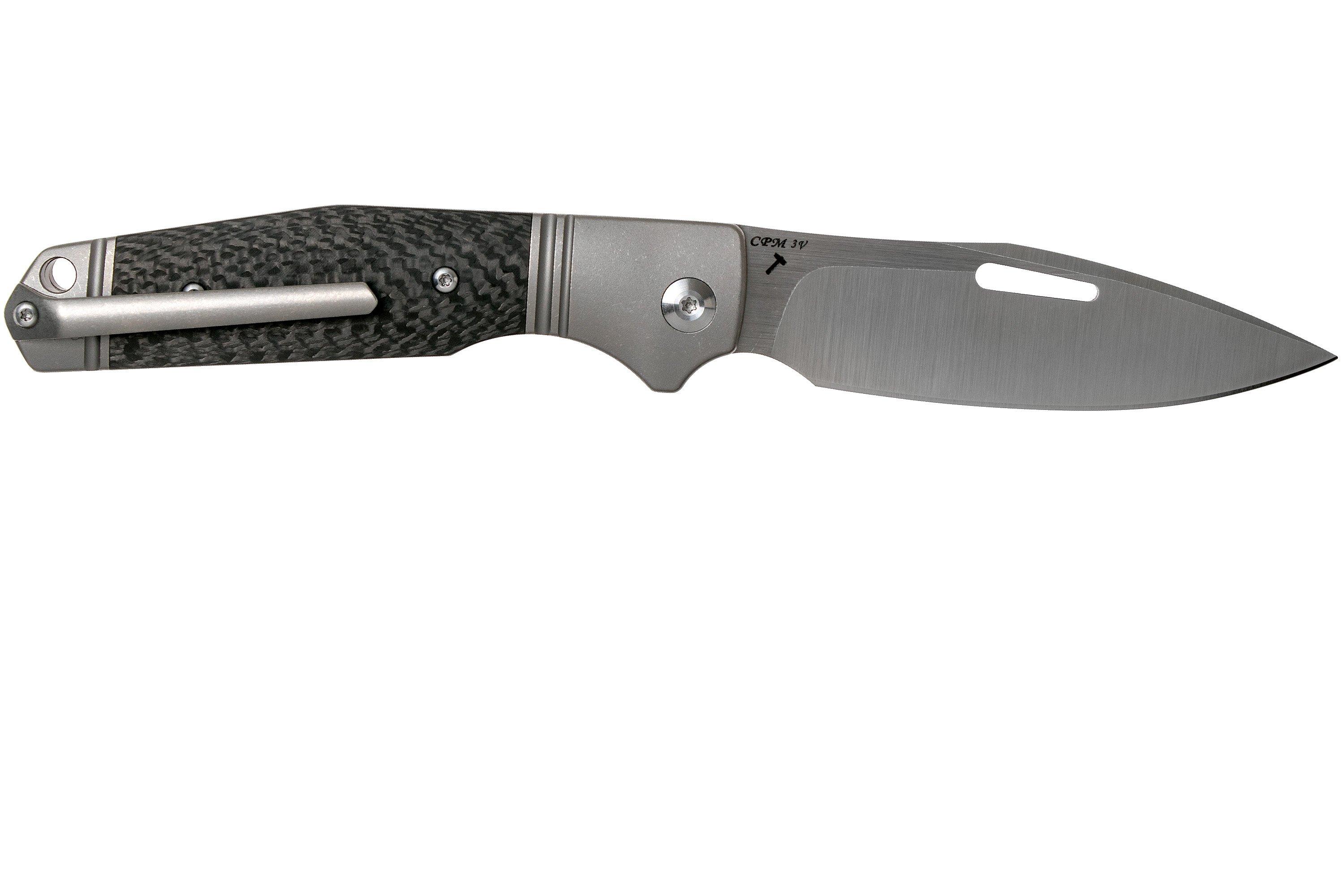 J.E. Made Combustion, Carbonfiber, CPM 3V, pocket knife ...