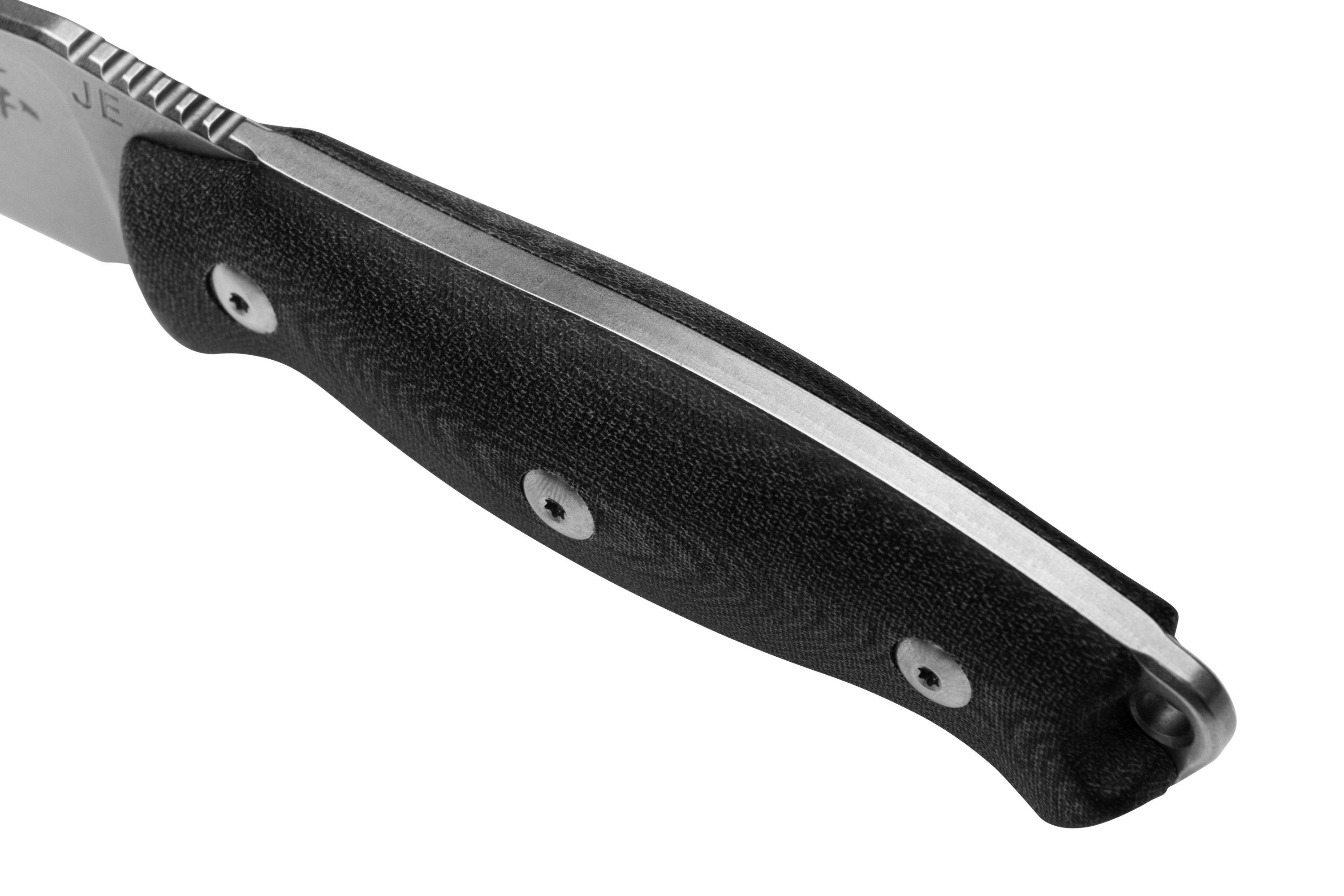 J.E. Made Duty IV Black Micarta hunting knife Advantageously shopping