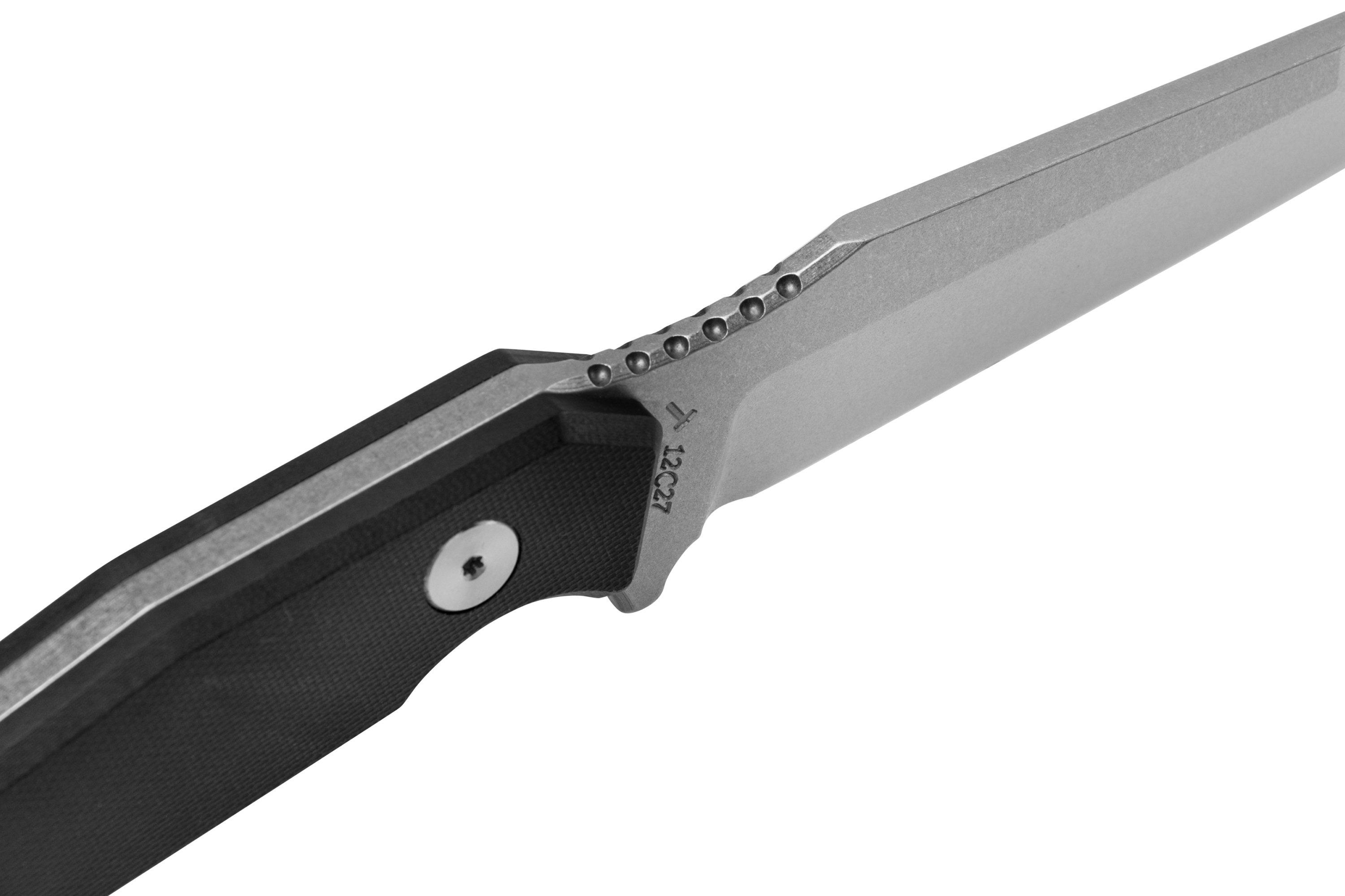 J.E. Made FlatHead Chisel Grind fixed knife Advantageously shopping