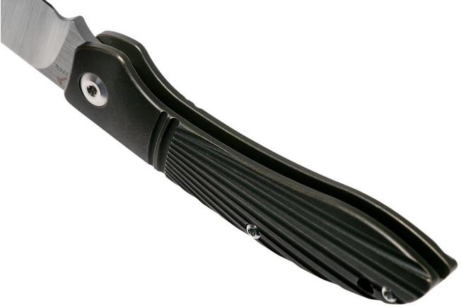 Image for J.E. Made Phoenix, Titanium Ray Milling Black, S35VN, pocket knife