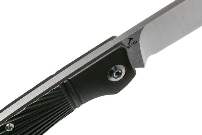 Image for J.E. Made Phoenix, Titanium Ray Milling Black, S35VN, pocket knife