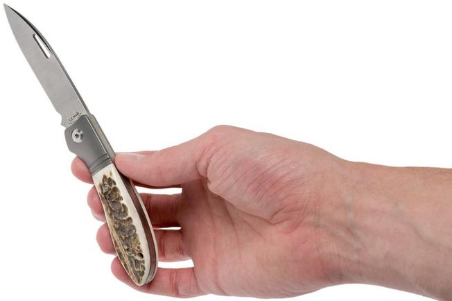 Image for J.E. Made Phoenix, Stag, S35VN, pocket knife