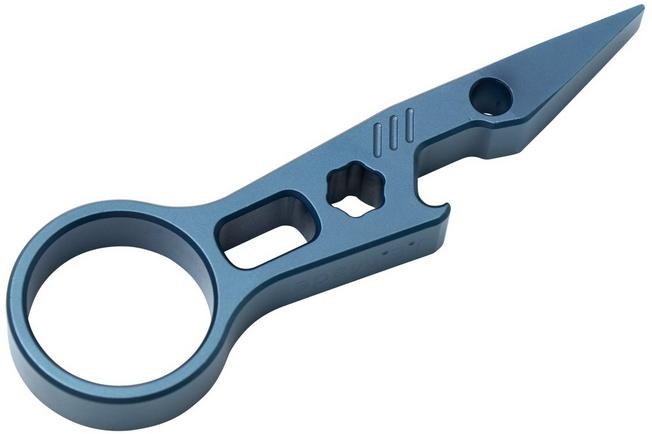 Imagen para J.E. Made Shark III, DC53 Steel, Blue TiCN Coated palanca
