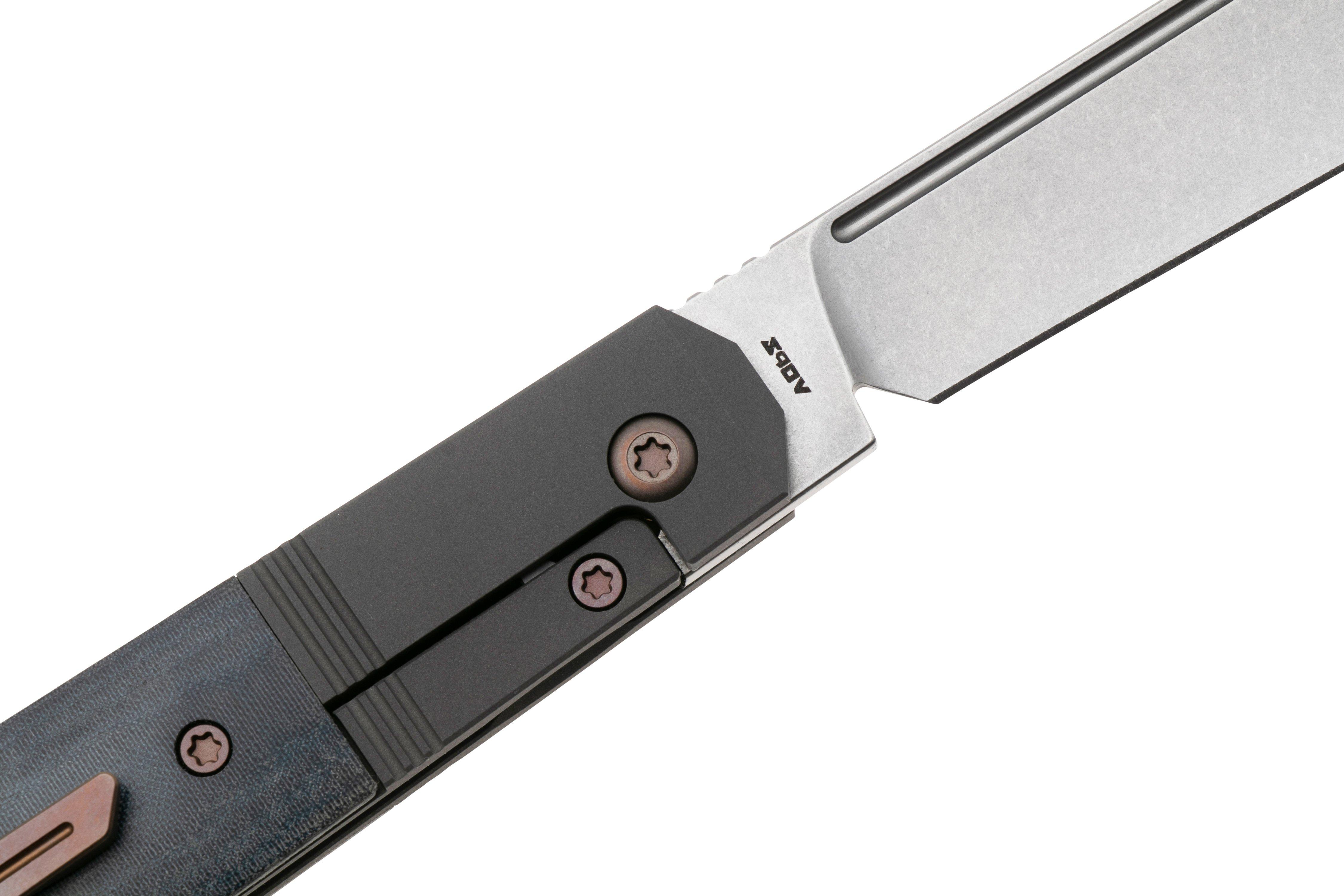 Jack Wolf After Hours Jack AFTER-02-LN-MC-BL Blue Linen Micarta, pocket ...