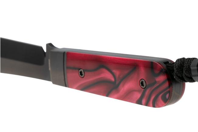 Image for Jack Wolf Backwoods FIXedc BACKW-FX-01-KIR-TRU-BLD Belt Satin Black DLC CPM S90V, True Blood Kirinite, fixed knife, Melissa Backwoods Miller design