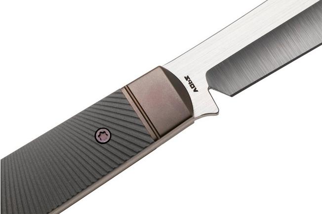 Image for Jack Wolf Backwoods FIXedc BACKW-FX-01-TI-STAR Satin CPM S90V, Bronze Starburst Titanium, fixed knife, Melissa Backwoods Miller design