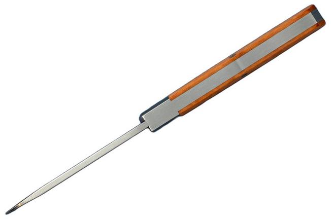 Image for Jack Wolf Coffin COFF-01-R-M-V, Satin Sandvik 14C28N, Maple Valley Richlite pocket knife