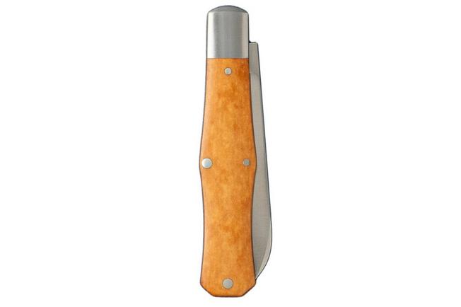 Image for Jack Wolf Coffin COFF-01-R-M-V, Satin Sandvik 14C28N, Maple Valley Richlite pocket knife