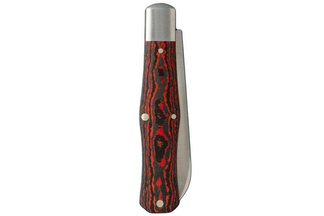 Image for Jack Wolf Coffin COFFI-01-FC-L, Satin Sandvik 14C28N, Lava Flow Fat Carbon pocket knife