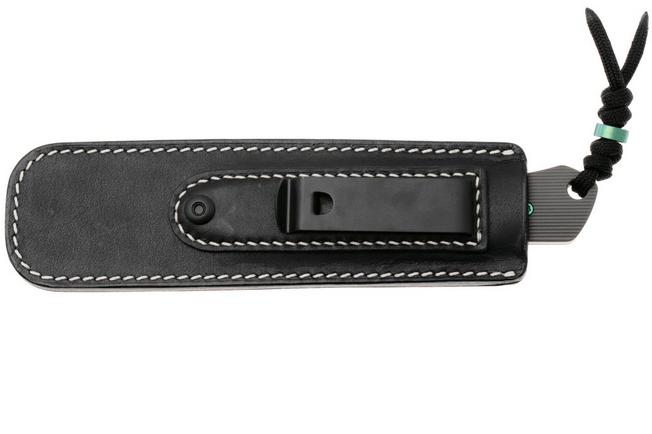 Imagen para Jack Wolf Collusion COLLU-01-TI-STRIPE Hand Satin S90V, Titanium Stripe, cuchillo fijo, diseño de Jakeb Creates