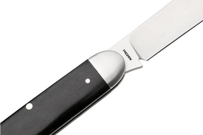 Image for Jack Wolf Equal End Gateway Series EQL-01-EBNY, Satin 14C28N, Ebony Wood, slipjoint pocket knife, Benjamin Belkin design