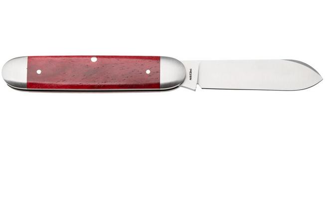 Image pour Jack Wolf Equal End Gateway Series EQL-01-SMT-RD-BN, Satin 14C28N, Smooth Red Bone, couteau de poche slipjoint, Benjamin Belkin design