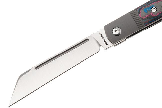 Afbeelding voor Jack Wolf Feelbetter Jack FEELB-01-CC-MIAMI Satin S90V, Grey Titanium, Miami CamoCarbon, zakmes