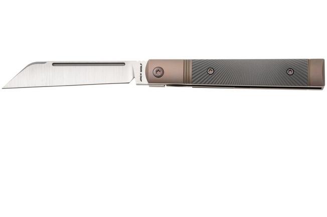 Afbeelding voor Jack Wolf Feelbetter Jack FEELB-01-TI-STAR Satin S90V, Bronze Titanium, Grey Titanium Starburst, zakmes