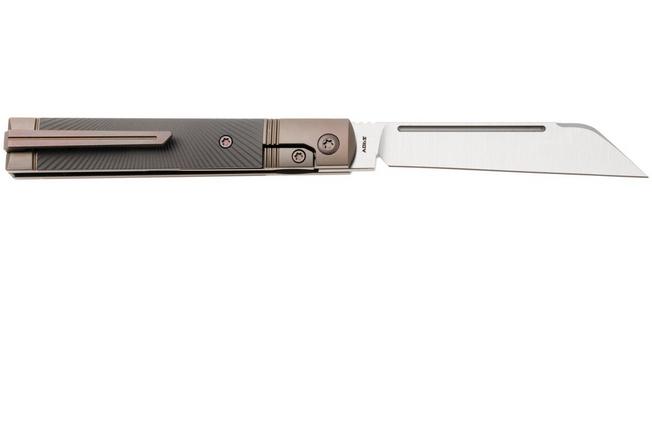 Afbeelding voor Jack Wolf Feelbetter Jack FEELB-01-TI-STAR Satin S90V, Bronze Titanium, Grey Titanium Starburst, zakmes